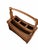 Mid 20th Century Vintage Bamboo and Wicker Storage Organizer Utensils Basket For Sale - Image 5 of 10