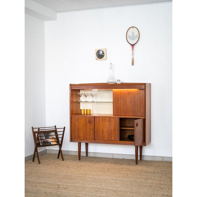 Vintage Teak Bar Cabinet, 1960s For Sale - Image 4 of 14