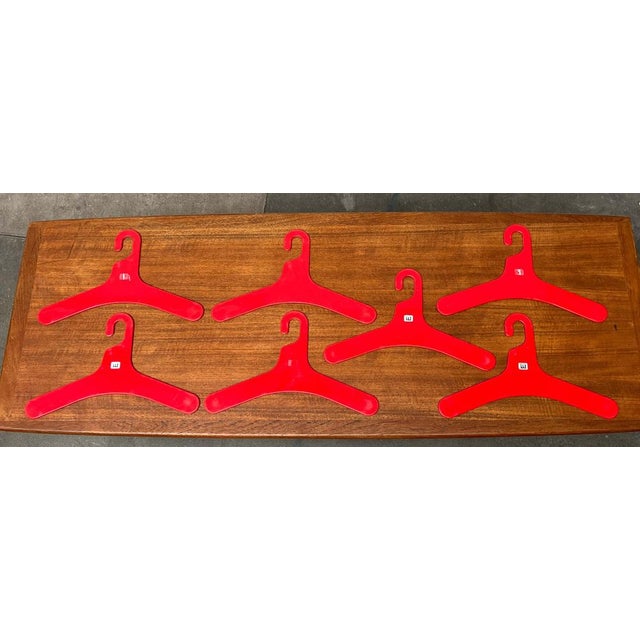 Mid-Century Space Age Modern German Coat Hangers by Ingo Maurer for M Design, 1960s, Set of 7, in Very Good conditions....