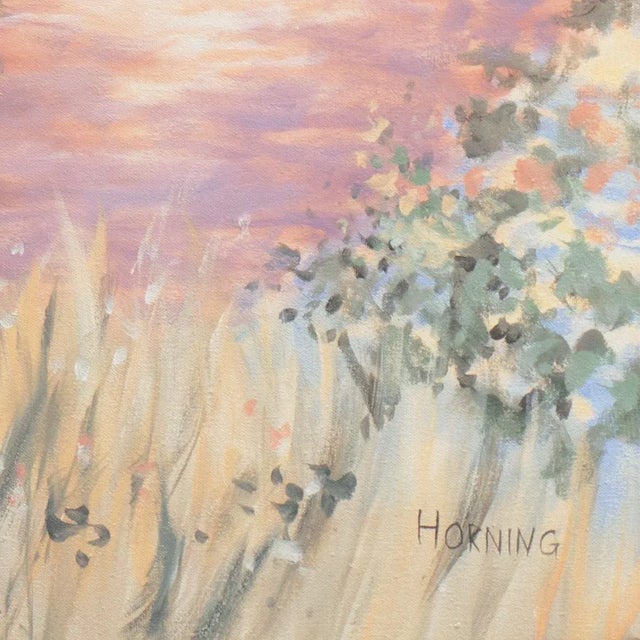 Signed lower right, 'Horning' for Elizabeth Horning (American, born 1943) and painted circa 1985. Accompanied by artist...