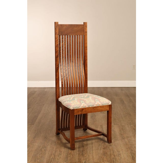 Paul Downs Cabinetmakers Set of Four Highback Spindled Cherry Dining Chairs For Sale - Image 4 of 18
