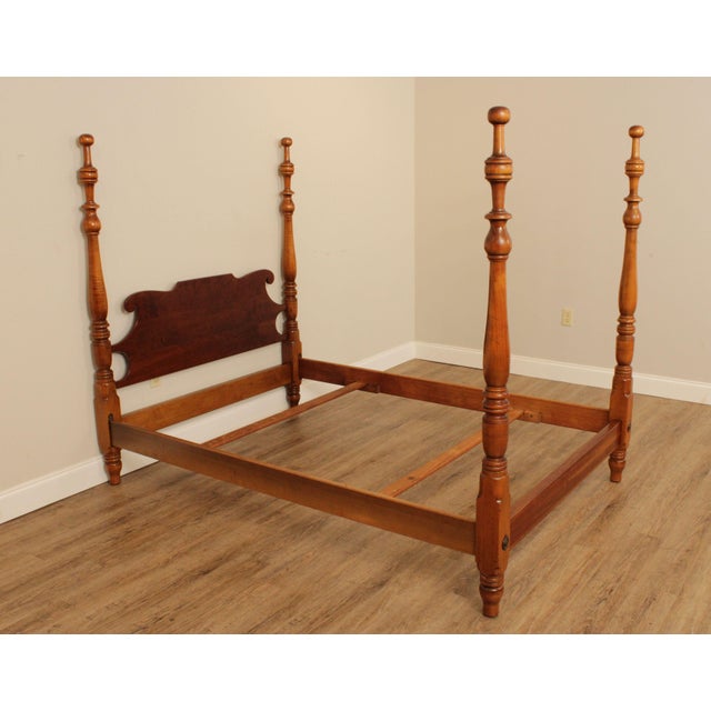 Stickley Authentic Cherry Valley Vintage Full Size Poster Bed Chairish