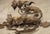 Set of Four Vintage French 3-Arm Iron and Tole Sconces, Distressed Gilt Finish For Sale - Image 12 of 18