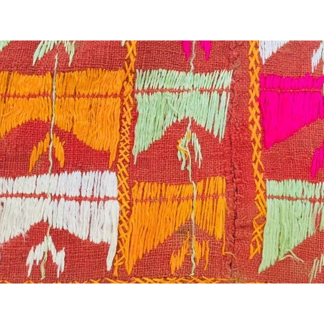 1960s Tribal Phulkari Wedding Shawl For Sale - Image 10 of 13