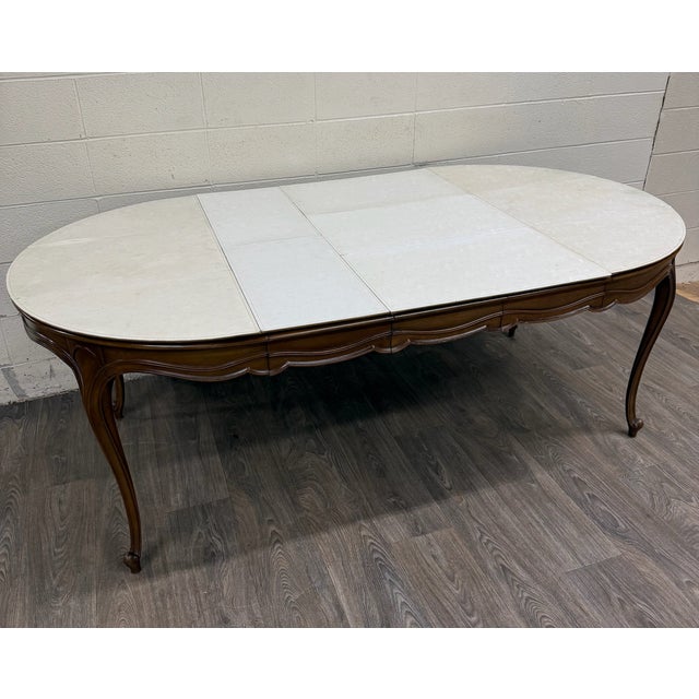 Vintage Drexel Basque Provincial Collection French Louis XV Style Dining Table For Sale - Image 15 of 18