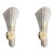 20th Century Graniglia Trumpet Sconces by Murano Due, a Pair For Sale