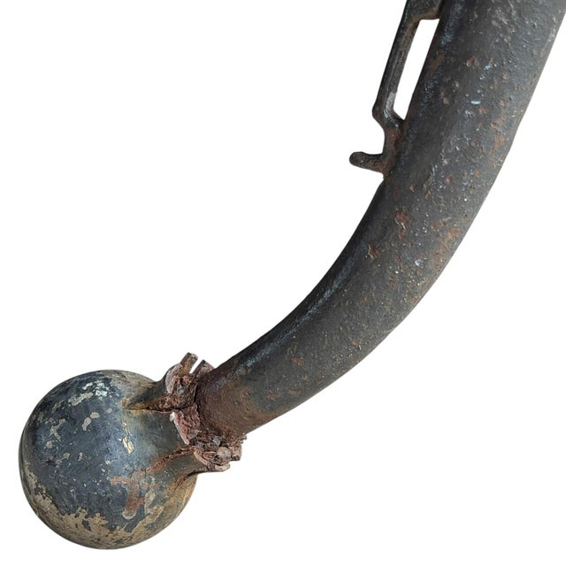 Folk Art Tractor Seat and Horse Hames Stool For Sale - Image 12 of 14