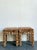 Mid-Century Modern Vintage Leopard Velvet Upholstered Stools - Set of 2 For Sale - Image 3 of 17