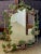French tole-painted mirror with flowering branches. Tôle peinte ''literally means'' painted sheet metal. ''It is a...