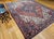 Persian Vintage Heriz Rug, Hand-Knotted Wool, Geometric Medallion Pattern, Brick-Red & Navy, 8x11 For Sale - Image 3 of 12