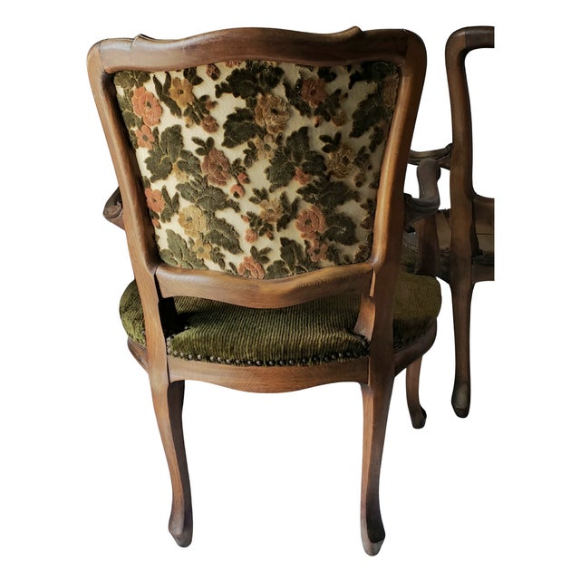 Pair of 19th Century French Louis XV Cabriolet Miniature Armchairs For Sale - Image 4 of 13