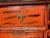 1980s 1980s' Vintage Distressed Red Cabinet For Sale - Image 5 of 6