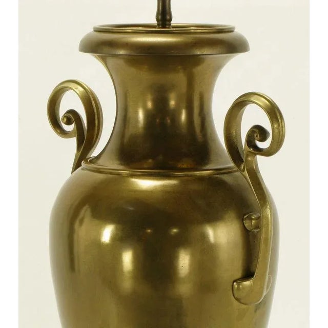 Metal Circa 1972 Chapman Brass Urn Form Table Lamp. For Sale - Image 7 of 9