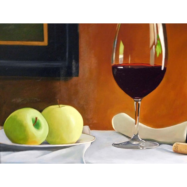 Thomas Stiltz "Drapers Best" Original Oil Painting on Canvas Wine Framed For Sale - Image 4 of 7