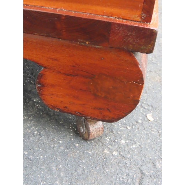 Wood Early 1900s Solid Cedar Hope Chest Blanket Trunk Bench 6658 For Sale - Image 7 of 16