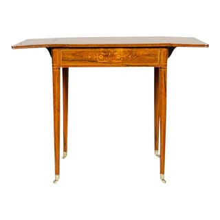 Charles X Rosewood Drop Leaf Table For Sale