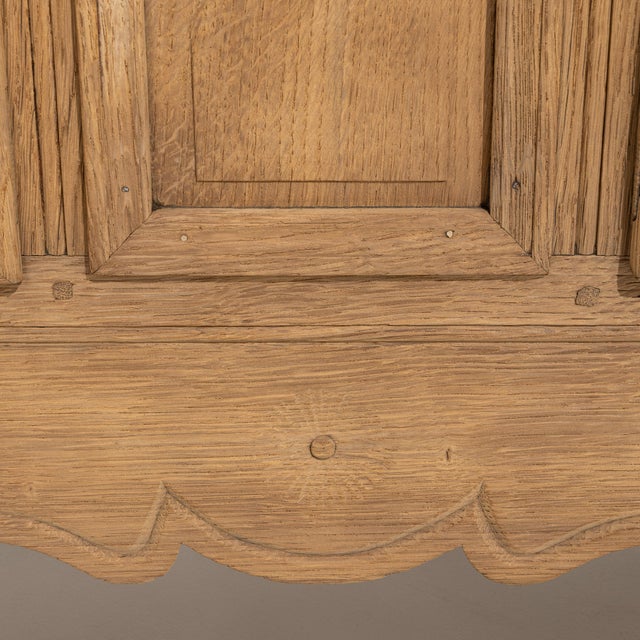 Tan Oak Louis XV Buffet, Rococo Style, France, 19th Century For Sale - Image 8 of 15