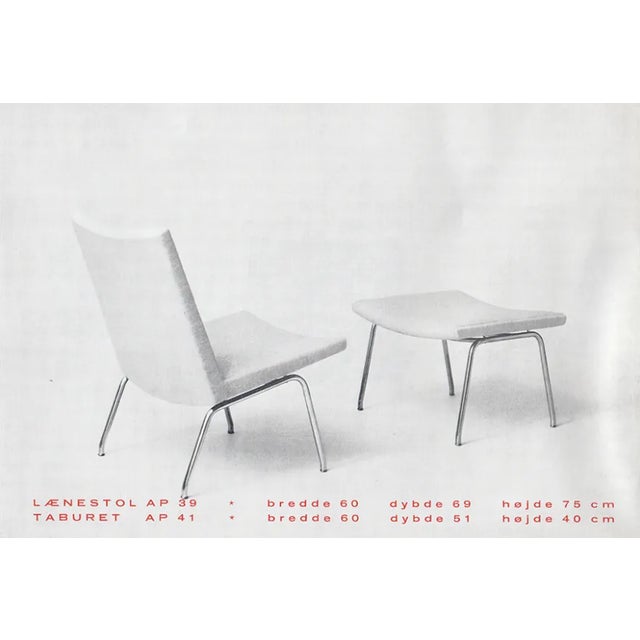 Vintage Danish Hans J. Wegner Ap39 Kastrup Airport Lounge Chair a.p. Stolen For Sale - Image 12 of 12