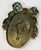 Metal Brass Floral Ribbon Door or Wall Embellishment For Sale - Image 7 of 7