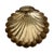 Vintage brass scalloped shell catchall. Great place for keys, change and other small items. Measures 7” x 7” x 2” h. Made...