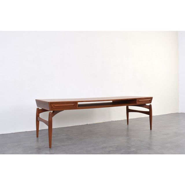 Mid-Century Modern Teak Coffee Table by Johannes Anderen for Trensum Möbelfabrik, 1960s For Sale - Image 6 of 16
