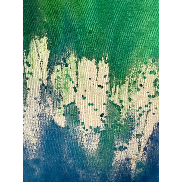 Abstract 1970's Large Abstract Painting For Sale - Image 3 of 8