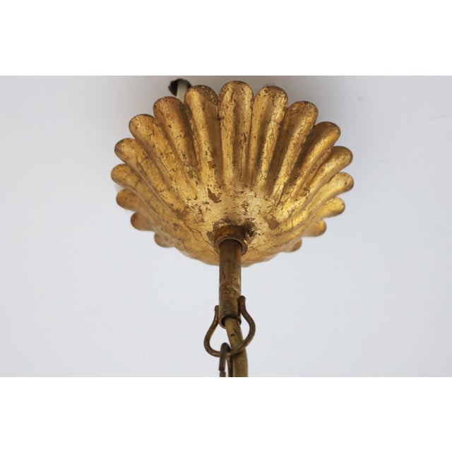 Large Hollywood Regency Sheaf of Wheat 8-Arm Chandelier by Hans Kögl, 1970s For Sale - Image 12 of 17