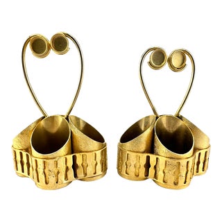 Mid Century Italian Lipstick Holders, a Pair For Sale