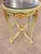 Vintage French Cherub Side Table Sage Green Marble Top For Sale In Orlando - Image 6 of 8