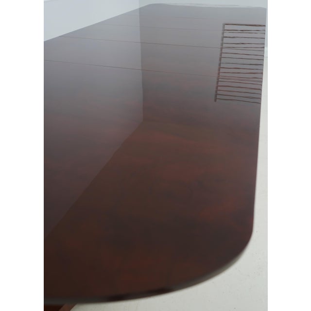 John Widdicomb Neoclassical Mahogany Dining Room Table For Sale - Image 12 of 18