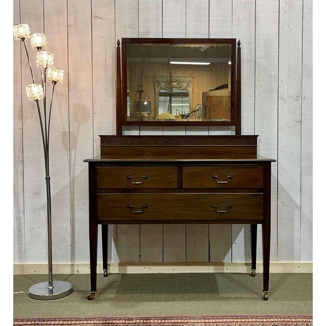 English Mahogany Dressing Table, Early 20th Century For Sale - Image 16 of 16