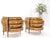 Pair of Italian Olive Burl Wood Patched Veneer Bombay Small Dresser Stands Table For Sale - Image 13 of 15