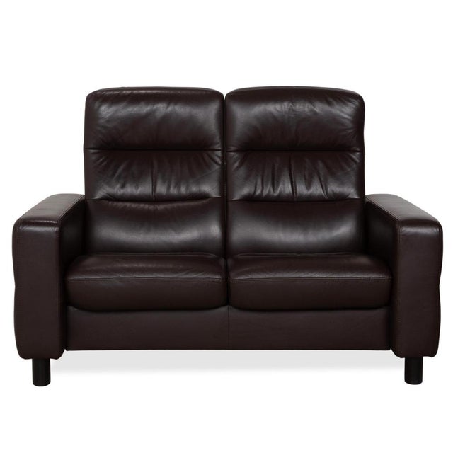 Wave Leather Three-Seater and Two-Seater Sofas from Stressless, Set of 2 For Sale - Image 13 of 18