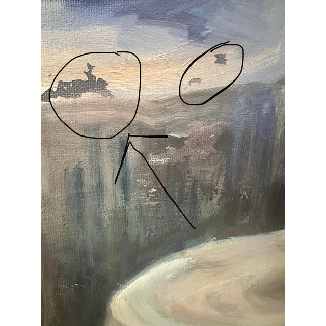 MCM Coastal Pelican Oil Painting For Sale In Palm Springs - Image 6 of 6