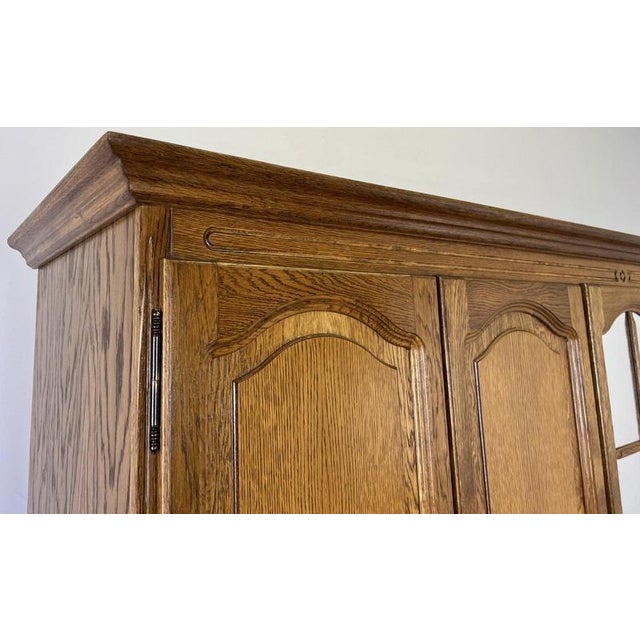 Vintage French Style Wardrobe in Oak For Sale - Image 4 of 10