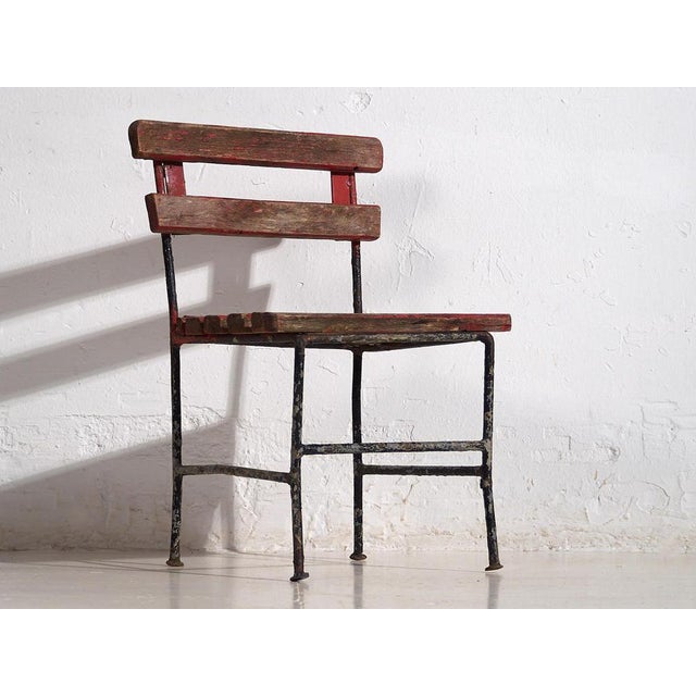 Antique children’s garden chair for children (c.1920) Dimensions: Width: 32 cm Depth: 27 cm Height: 50 cm Seat: 28 cm...
