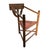 1930s Swedish Monk Chair, Scandinavian Corner Chair, Folk Art Furniture For Sale - Image 4 of 10