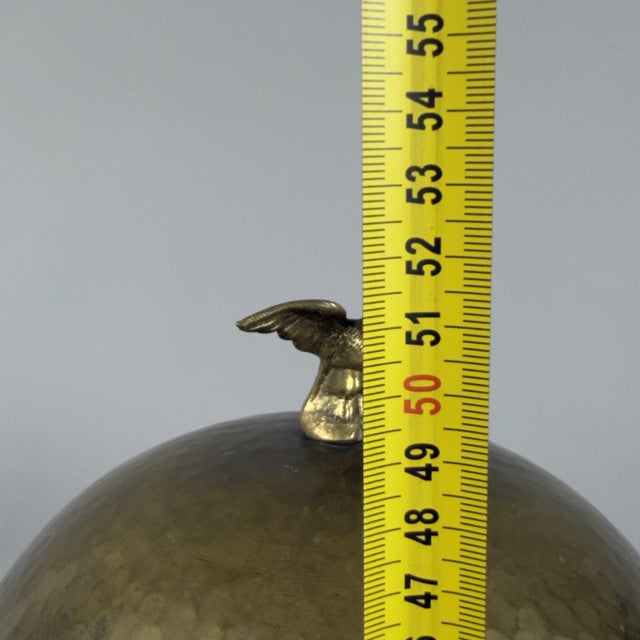 Vintage Espresso Coffee Machine in Hammered Brass by Victoria Arduino, 1950 For Sale - Image 13 of 14