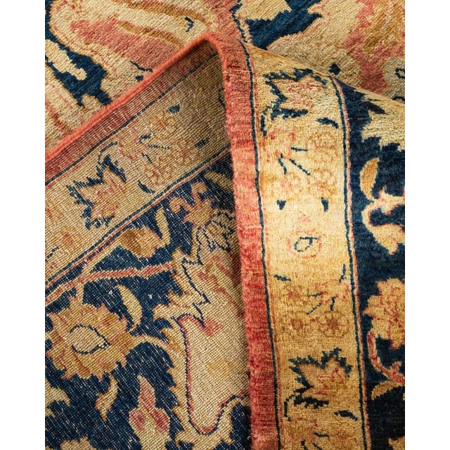 Mogul, One-of-a-Kind Hand-Knotted Area Rug in Orange, 8' 2" x 10' 1" For Sale In New York - Image 6 of 8