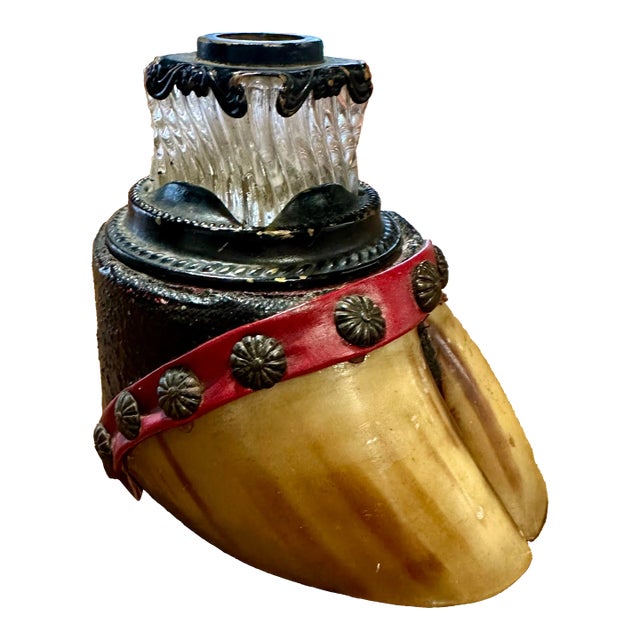 Antique Bovine Hoof Inkwell For Sale