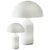Glass Large and Small Atollo Glass Table Lamps by Vico Magistretti for Oluce, Set of 2 For Sale - Image 7 of 7