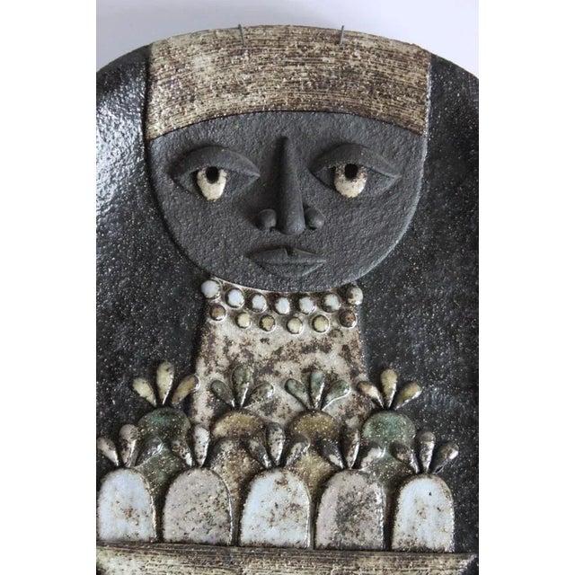 Ceramic Nun Wall Plate by Marie Henriette for Atelier Dour, Belgium, 1970s For Sale - Image 5 of 13