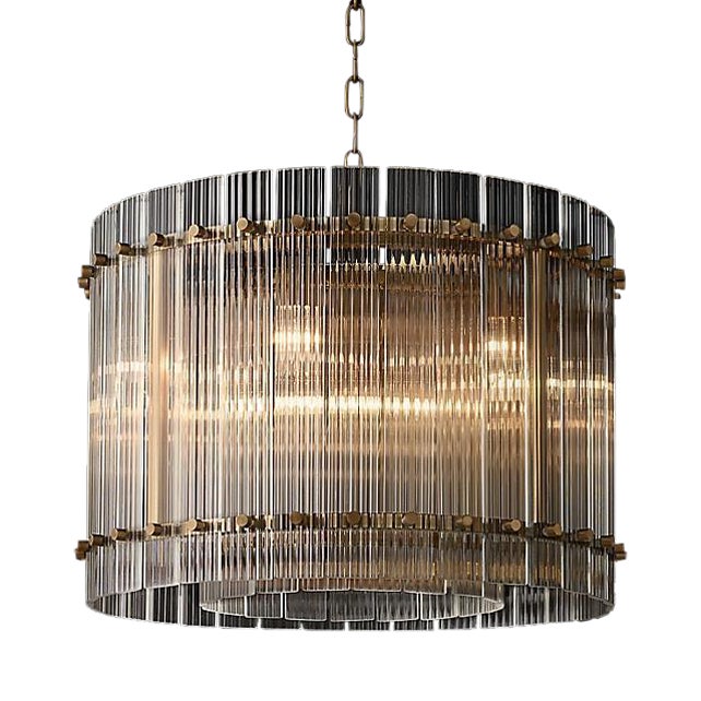 Restoration Hardware San Marco One Tier Round Chandelier 22" | Chairish
