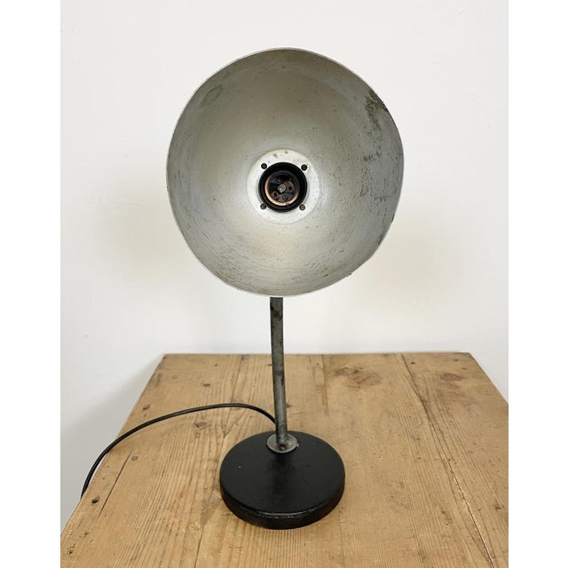 Black Industrial Table Lamp, 1950s For Sale - Image 11 of 17