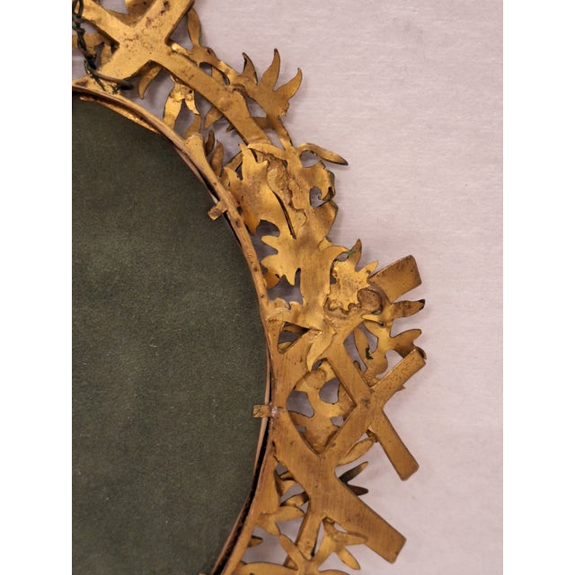 Antique Portrait Miniature Oil Painting Signed Rene With Cold Painted Frame For Sale - Image 13 of 14