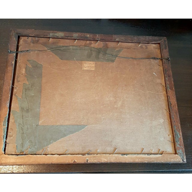 18th Century French Pastoral Pen and Ink, Framed For Sale - Image 4 of 5