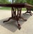 Grand Matchbook Flame Mahogany Pedestal Claw Foot Dining Table For Sale - Image 11 of 11