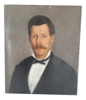 French Artist, Portrait of a Gentleman, 1890s-1910s, Oil on Canvas