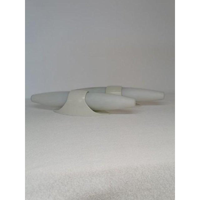 White Bakelite Double Wall Lights, 1960s, Set of 2 For Sale - Image 3 of 3