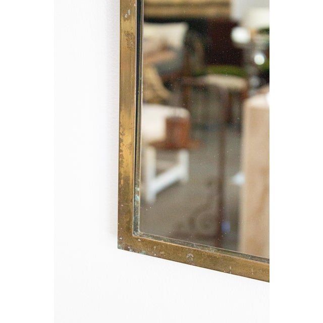 Brass Cathedral Arch Mirror, Italy 1950s For Sale In New York - Image 6 of 7